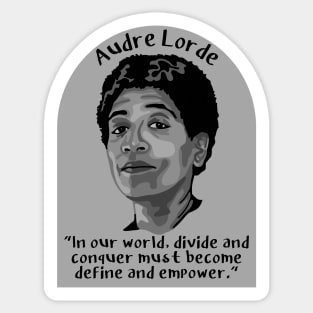 Audre Lorde Portrait and Quote Sticker